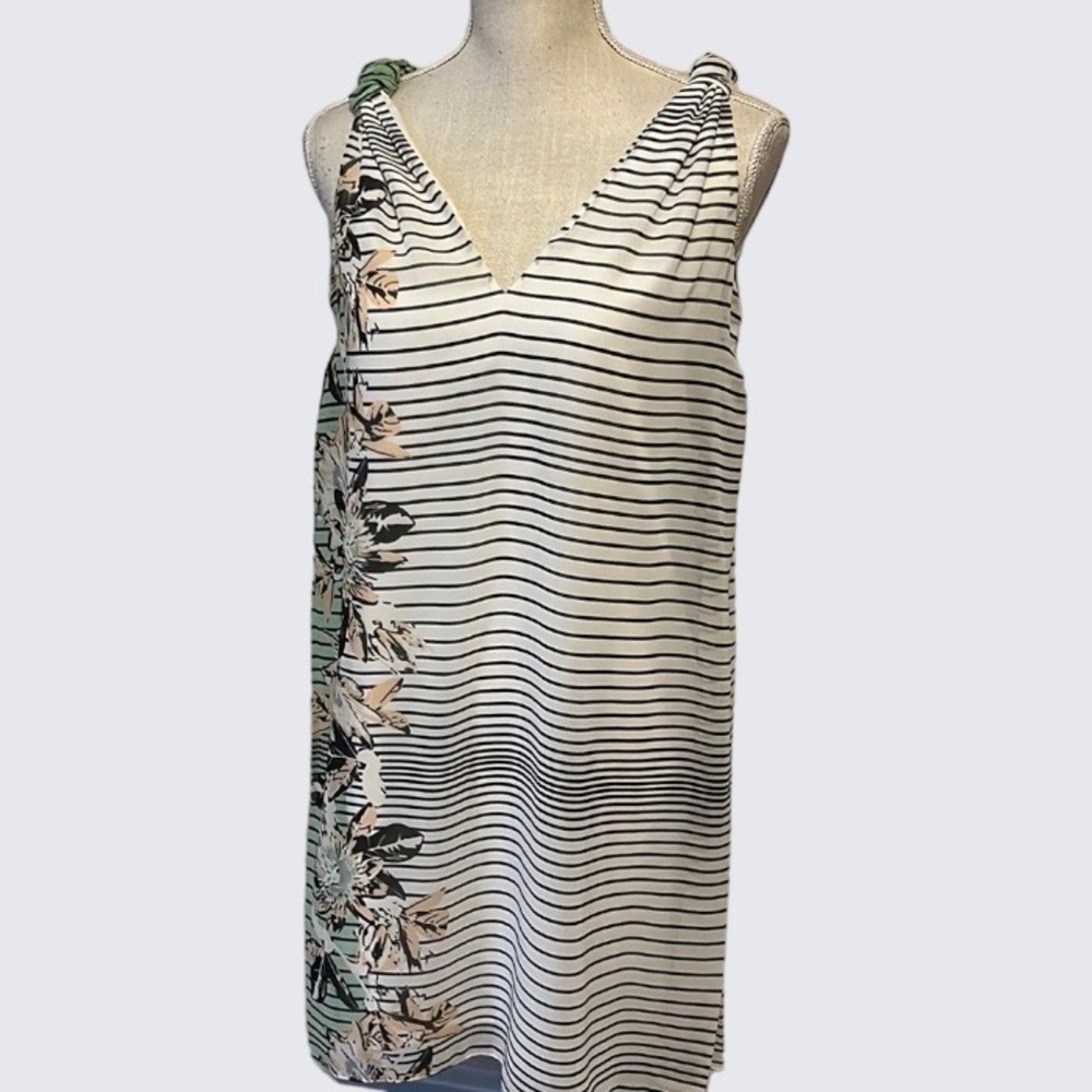 MSSP Max sleeveless dress with side floral panel. Sz XS